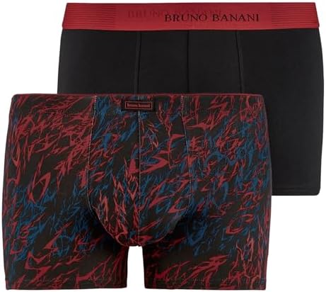 Bruno Banani Short 2Pack Balloon Party Boxer a Pantaloncino, Schwarz/Gold Print, XL (Pacco da 2) Uomo