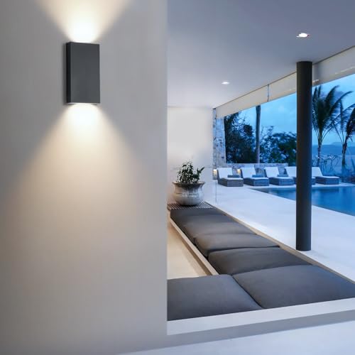 Lampe d'extérieur murale design gris anthracite avec éclairage LED 3000K