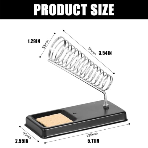 Draagbare Soldeerbout Stand Lente Houder Station Soldeer Spons Metalen Rework Tool - Afbeelding 3