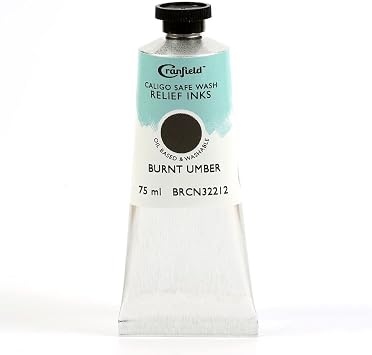 Cranfield Caligo ، حبر الإغاثة من الغسل الآمن ، أنبوب 75 مل ، Burnt Umber ، BRCN32212   