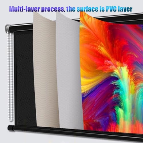Pantalla de proyección manual de 60 pulgadas 16:9 miniatura 4