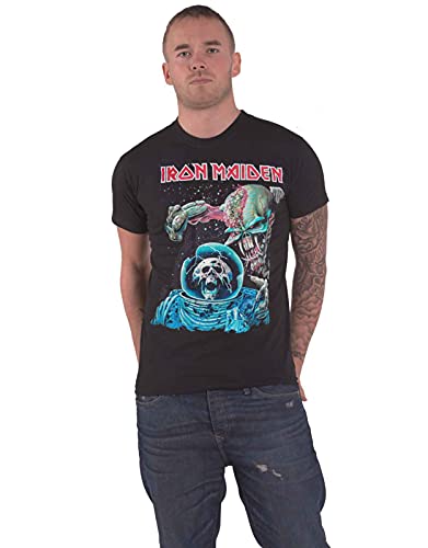 T-Shirt Iron Maiden Homme Manches Courtes pour Concerts et Festivals de Rock