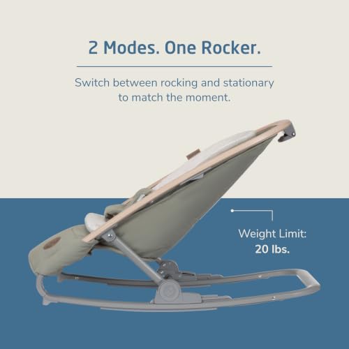 Maxi-Cosi Kori 2-in-1 Baby Seat & Rocker - Classic Green | Baby Chair with Rocking & Stationary Modes, 3 Recline Heights, Up to 20 lb; Compact Flat Fold - image 3