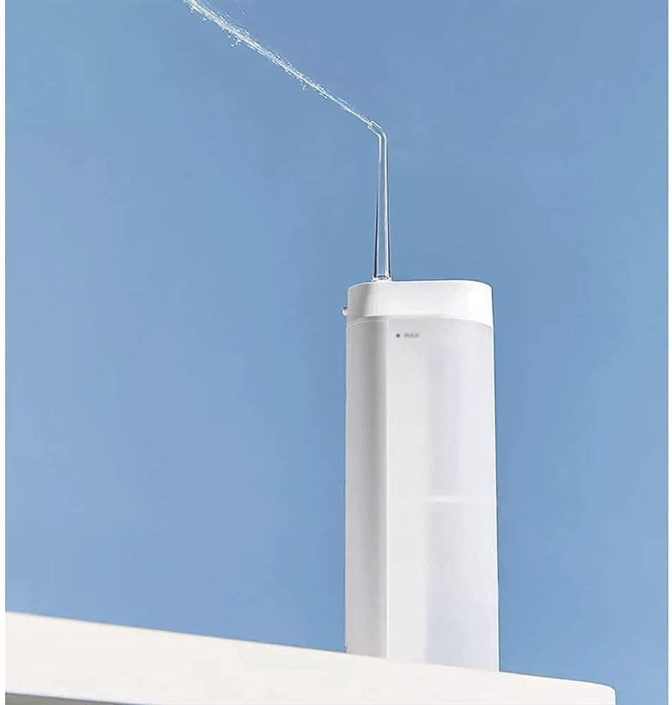 GeRRiT Idropulsore Senza Fili, pulitore Dentale Professionale for Denti, 3 modalità IPX7 Irrigatore Orale Impermeabile con 2 Punte, Portatile e Ricaricabile