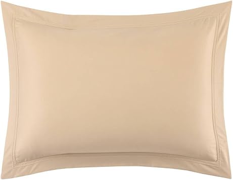 Yves Delorme Triomphe Dune Standard 20 x 30 in Sham - Extra Soft and Warm Luxury Sheets, 100% Natural Organic French Bed Linens - Breathable and Durable