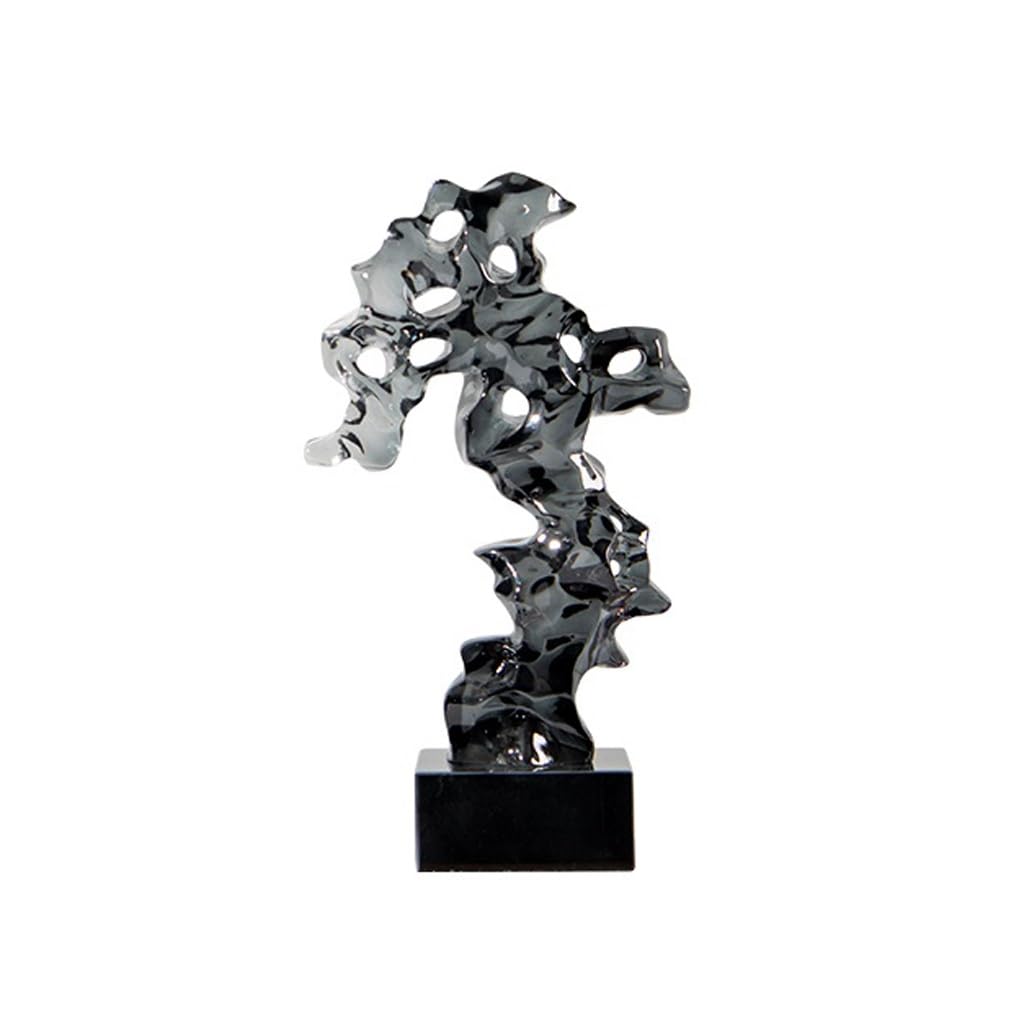 ULTRAWAVE Estatuas Pequeñas Decoración de Oficina, Adornos de Estilo Chino, Resina Transparente, Arte rocoso, Villa, Modelo, decoración de Entrada de habitación Estatuas Decorativas De Escritorio(M)