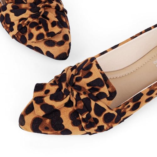 Image of MUSSHOE Comfortable Office Flats for Women: Pointed Toe Work Shoes with Memory Foam - Dressy Business Casual Slip On Flats for Commute & All Day Wear
