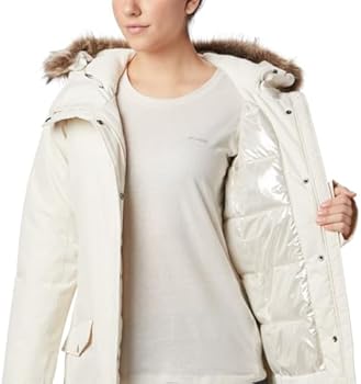 Columbia Suttle Mountain Lange Geïsoleerde Jas, Waterdicht, Warmte Reflecterend, Synthetische Isolatie, Verstelbare Mouwen, Afneembare Kunstbont - Dames