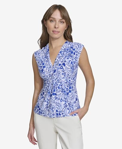 Tommy Hilfiger womens Sleeveless Knotted V-Neck Blouse2