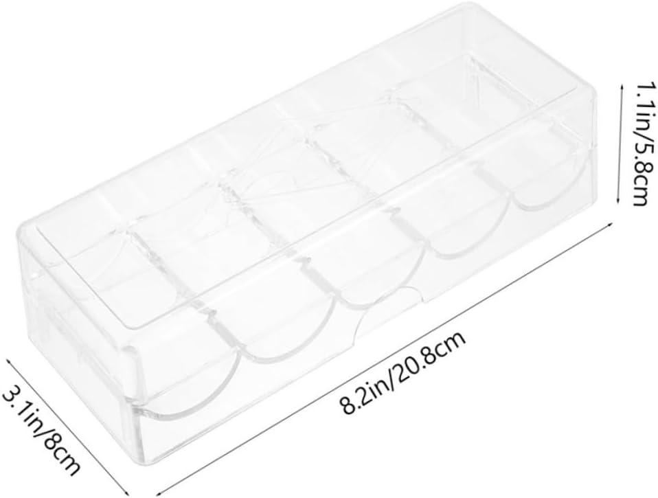 Pcs Poker Chips Tray Poker Chips Organizer Case Lids Smooth Surface Flat Base Accessories Storage