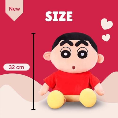 Image of Shinchan Soft Toy 32cm Teddy Bear Soft Plush Stuffed Toy for Kids & Girlfriend, Soft Toy for Kids - Birthday Gift for Girls, Plush Toy Big Cuddly Hugging Bear, Gifts for Valentine's Day