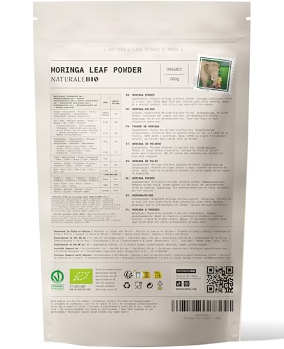NaturaleBio Bio Moringa Oleifera Blattpulver – Ansicht 9