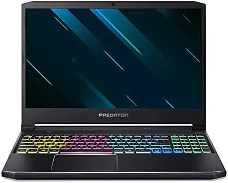 Acer Predator Helios 300 Gaming Laptop, Intel i7-10750H, NVIDIA GeForce RTX 2060 6GB, 15.6" Full HD 144Hz 3ms IPS Display, 16GB Dual-Channel DDR4, 512GB NVMe SSD, Wi-Fi 6, RGB Keyboard, PH315-53-72XD