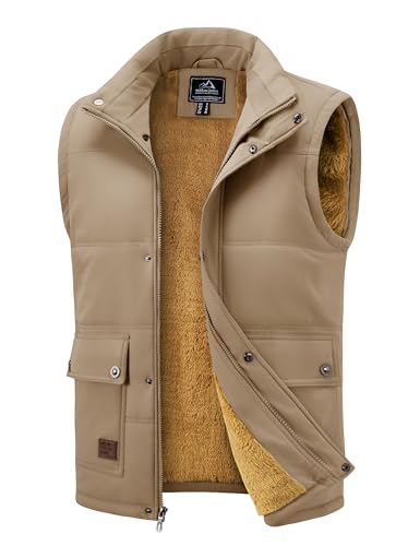 MAGCOMSEN Men's Winter Fleece Lined Vest