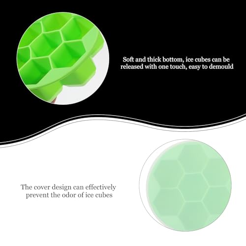 Cubiteras de silicona con tapa hexagonal 2 piezas miniatura 4