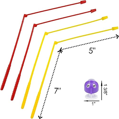 Haktoys Fishing Game Play Set Includes 21 Fish and 4 Fishing Poles on Rotating Board with Music On/Off Switch for Quiet Play | Board Game for 1-4 Players