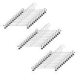 GoodtoU Pants Hangers - 36 PCS Skirt Hangers Pants Hanger with Clips Metal Pant Hangers Space Saving for Pants Skirts Clothes