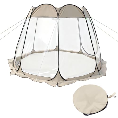 Carpa Pop Up Impermeable para Camping 8 Personas Caqui miniatura 1