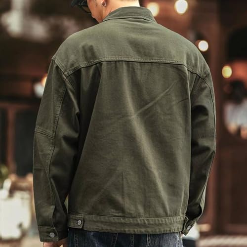 Chaqueta vaquera para hombre con diseño desgastado miniatura 3