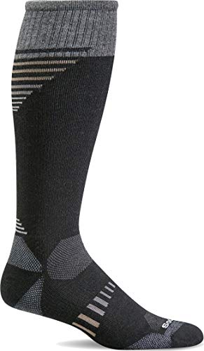 Sockwell Men's Ascend II OTC Moderate Graduated Compression Sock, Black - L/XL