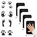 CNMTCCO Pfotenabdruck Set Hund, 4 Stück Fußabdruck Baby, Berührungsloses Baby Abdruckset, Baby Erstausstattung Neugeborene