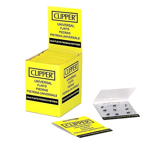 5 Packs of Clipper Flints for Lighters (9 Flints in Each Pack)