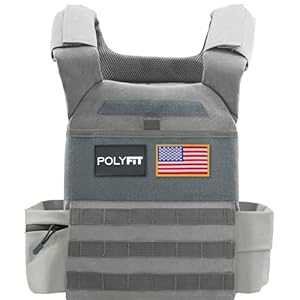 POLYFIT (Fortify) Weighted Vest for Strength and Endurance Training, Rucking, Fitness Workouts, Running, WODs