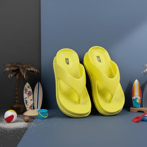 Image of DOCTOR EXTRA SOFT Women's EVA Flip Flop Slippers| Lightweight Comfortable Sandals| Thick Sole Cushion Slip-On, Waterproof Cloud Soft Platform Thong for Summer Beach, Pool & Indoor Outdoor Wear D-557