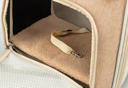 TRIXIE Hunde-Rucksack Willow - Hunderucksack bis 7kg - Rucksack für Hunde, integrierte Kurzleine und gepolsterte Rückenpartie für hohen 28831