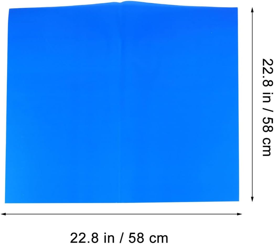 Levemolo 20 Pieces Waterproof Blue Cellophane Flower Wrapping Paper Bouquet Packaging Paper for Flowers for Craft Projects and Artistic Inspirations