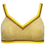  PUMA Rihanna x Fenty Damen BH mit V-Ausschnitt, Velours, bauchfrei, 575736 Gr. 42, Lark (03)