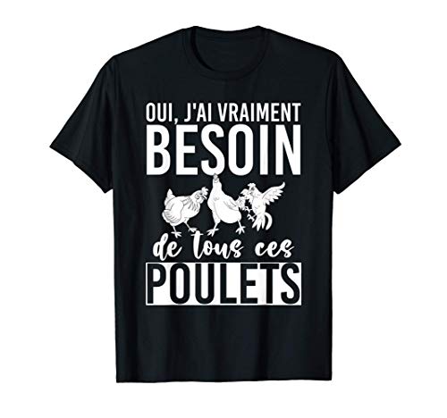 Animal De Ferme Volaille Cadeau Pour Fermier Oiseau Poule T-Shirt