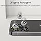 SPARIN 4 Stück für iPhone 14 Pro/iPhone 14 Pro Max Kameraschutz, 9H Härte Glas Kamera Schutz Protector HD-Klarheit, Schwarz