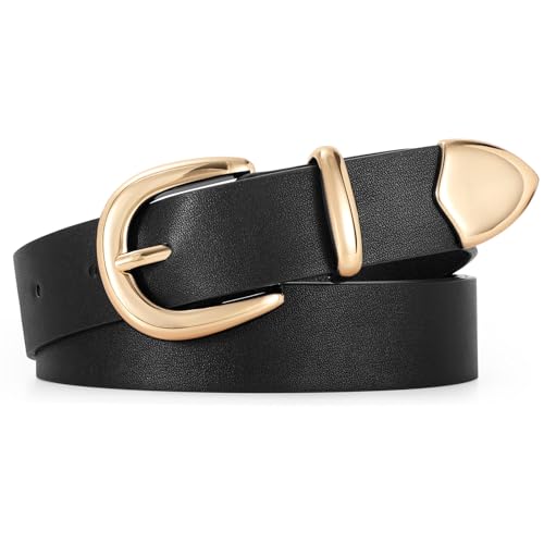 WERFORU Women Leather Belt for Jeans Pants
