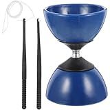 Chinese Yo-Yo Diabolo Juggling Toy with Hand Sticks, Rubber & Plastic, Blue, 4.72 X 3.34 Inches, Fun for Kids and Family