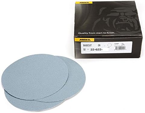 Mirka22-622-150 BaseCut 6" Hook & Loop Grip Sanding Discs 150G, Qty. 50