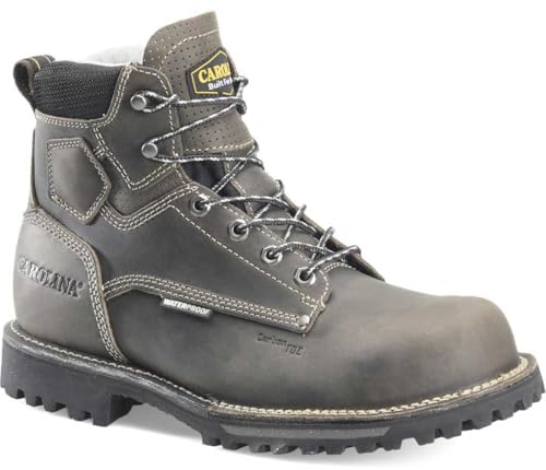 Carolina Men's CA7532 Pitstop 6Composite Toe Waterproof Work Boot Dark Gray 9 D
