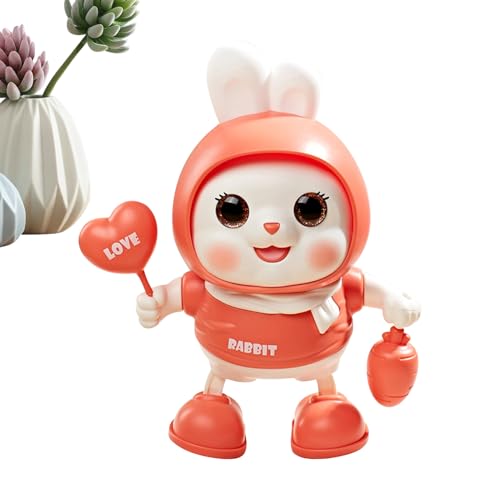 Juguete de Conejo Bailarín,Conejo Eléctrico Que Canta Con Música Y Luces | Juguetes Musicales De Caricatura,para Niños y Niñas Cumpleaños Fiestas Navidad Sala de Juegos Dormitorio Sala de Estar Hogar