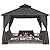 MASTERCANOPY Patio Gazebo Steel Frame Outdoor Gazebo with Windows Curtains (11x11,Dark Gray)