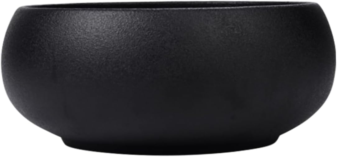 Black Tea Washing Bowl for Chinese Tea Lightweight with Smooth Rim and Home Decoration