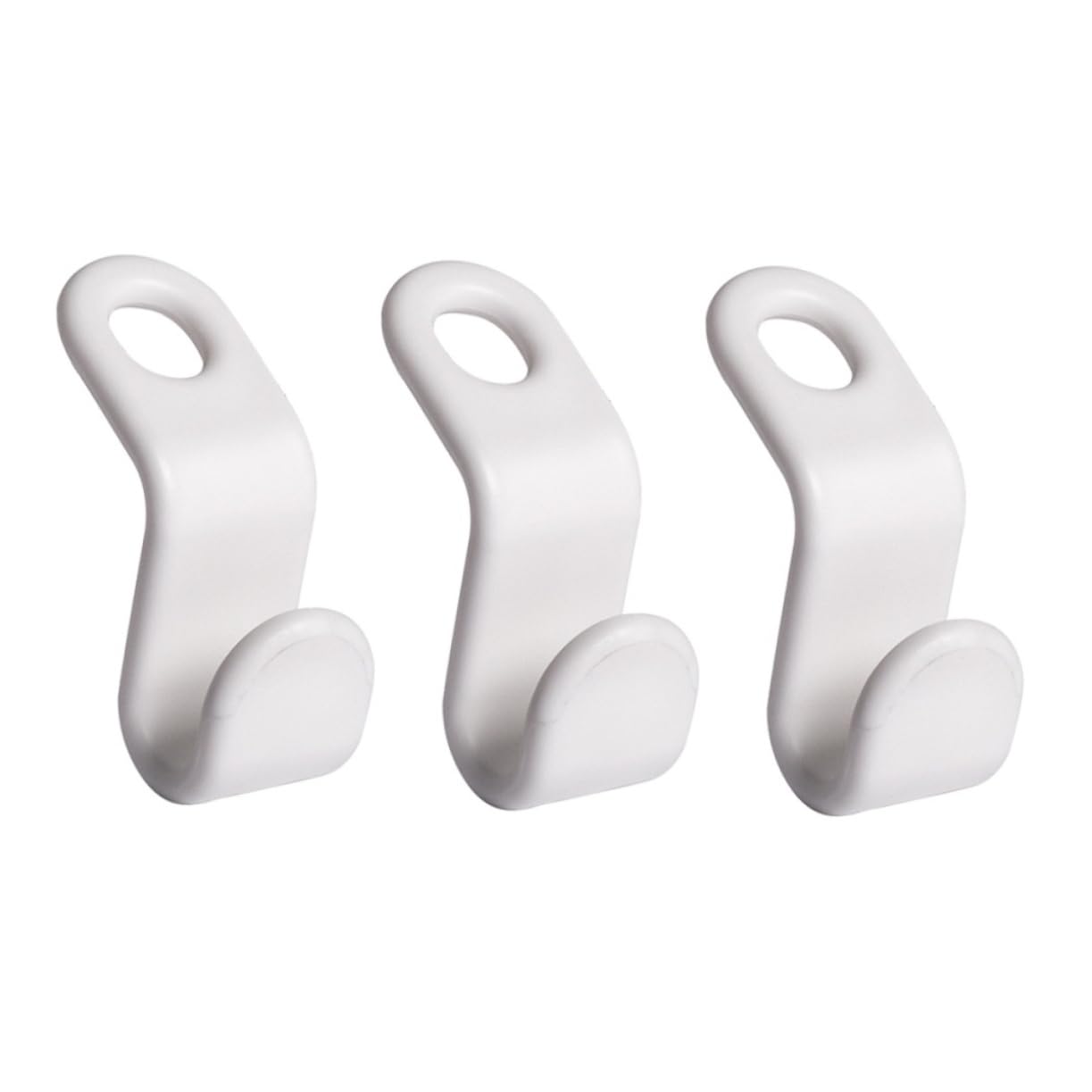 HOOTNEE 30pcs Household Supplies Coat Hangers Clothes Connection Hook Hanger Hook Clothes Hanger Connector White