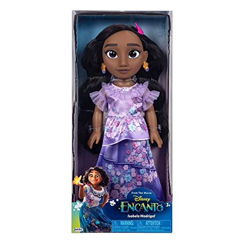 Disney Encanto Isabela Toddler Doll, 14” / 35cm Articulated Doll Features Iconic Dress, Shoes, Earrings - Image 4