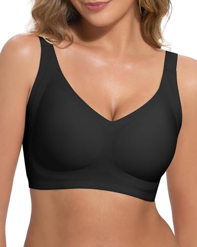 obind Seamless Push Up Bra No Underwire Wide Straps Full Coverage B-DD