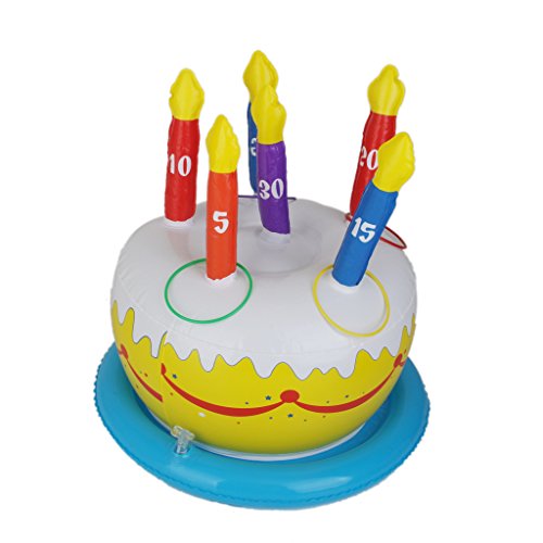 Anelli Gonfiabili Torta di Compleanno Toss Gioco