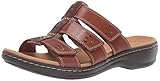 Clarks Women's Leisa Spring Sandal, Brown Multi Leather, 60 M US