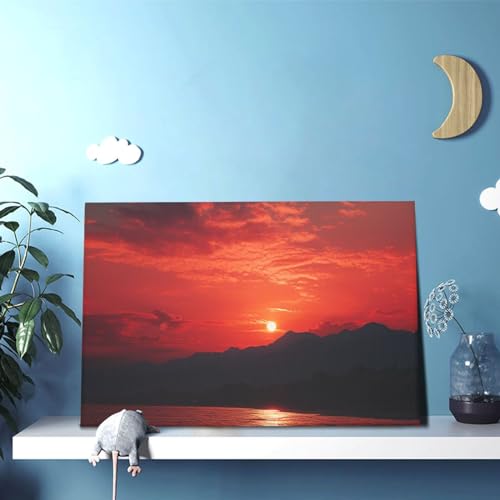 Impression sur toile paysage flamboyant affiche moderne haute définition - 5