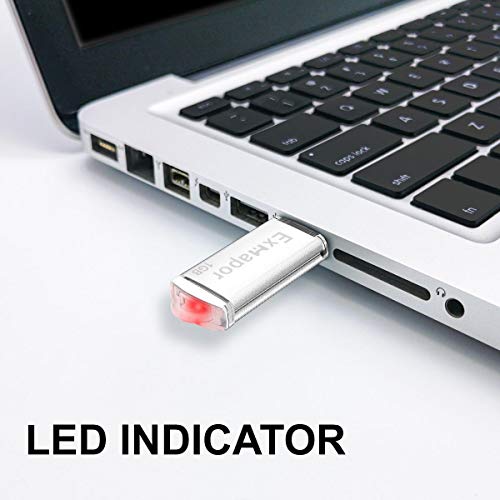 10 X 1Gb Usb Flash Drive, Exmapor Thumb Drive Cap Design Usb Stick With Led Indicator Lanyards Multi Colors(10 Mixed Colors: Silver/Light Green/Pink/Sky Blue/Purple/Orange/Green/Red/Blue/Black) #TOP5