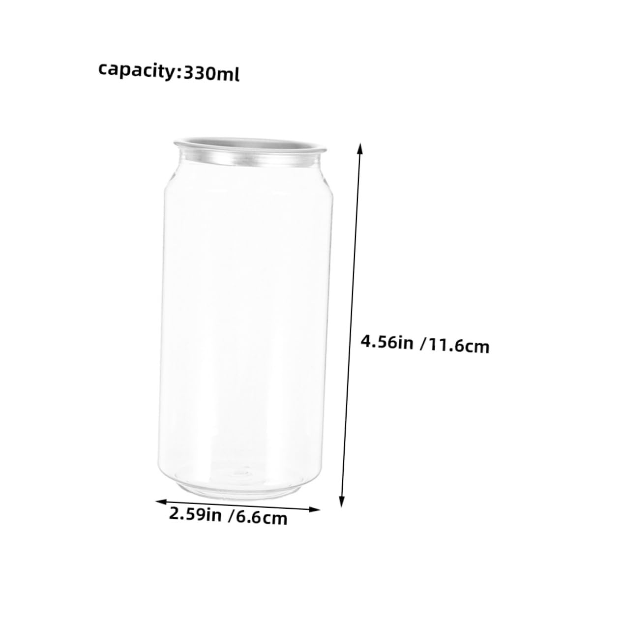 LABRIMP 20 Pack Pet Bottles for Juicing Reusable Empty Juice Bottles Beverage for Smoothie Milk Water 330ml Leakproof