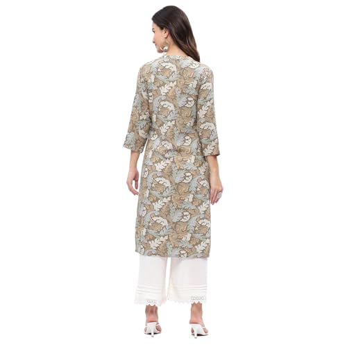 Image of Rangriti Women's Rayon Printed Straight Kurtas