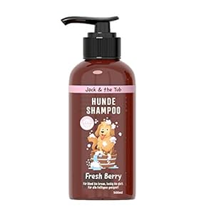 Jack & the Tub Dog Shampoo Fresh Berry 500 ml – Shampoo for Dogs with Conditioner and Fresh Berry Fragrance